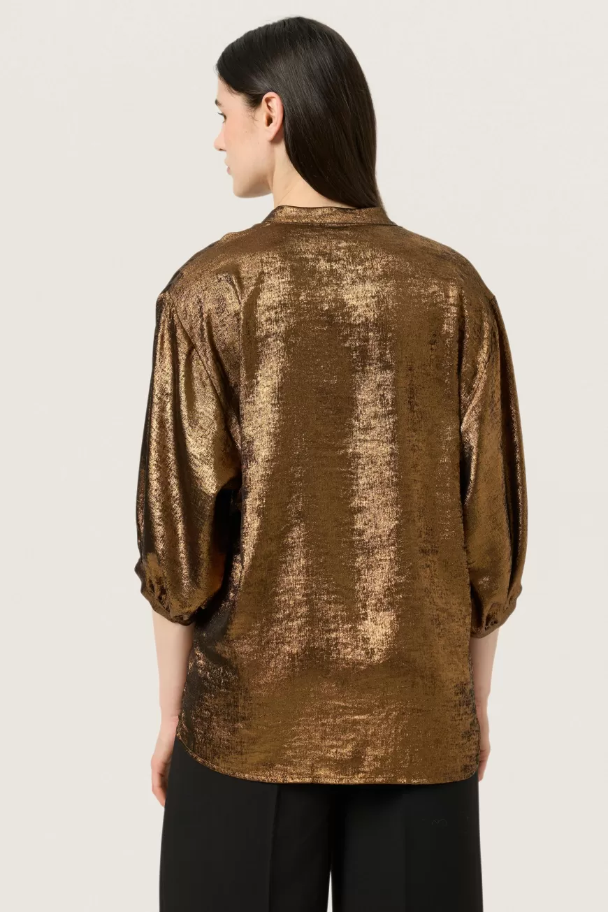 Soaked in Luxury SLElvie Bluse- Holiday Bliss | Occasionwear