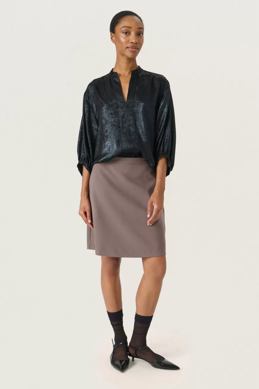 Soaked in Luxury SLElvie Bluse- Holiday Bliss | Occasionwear