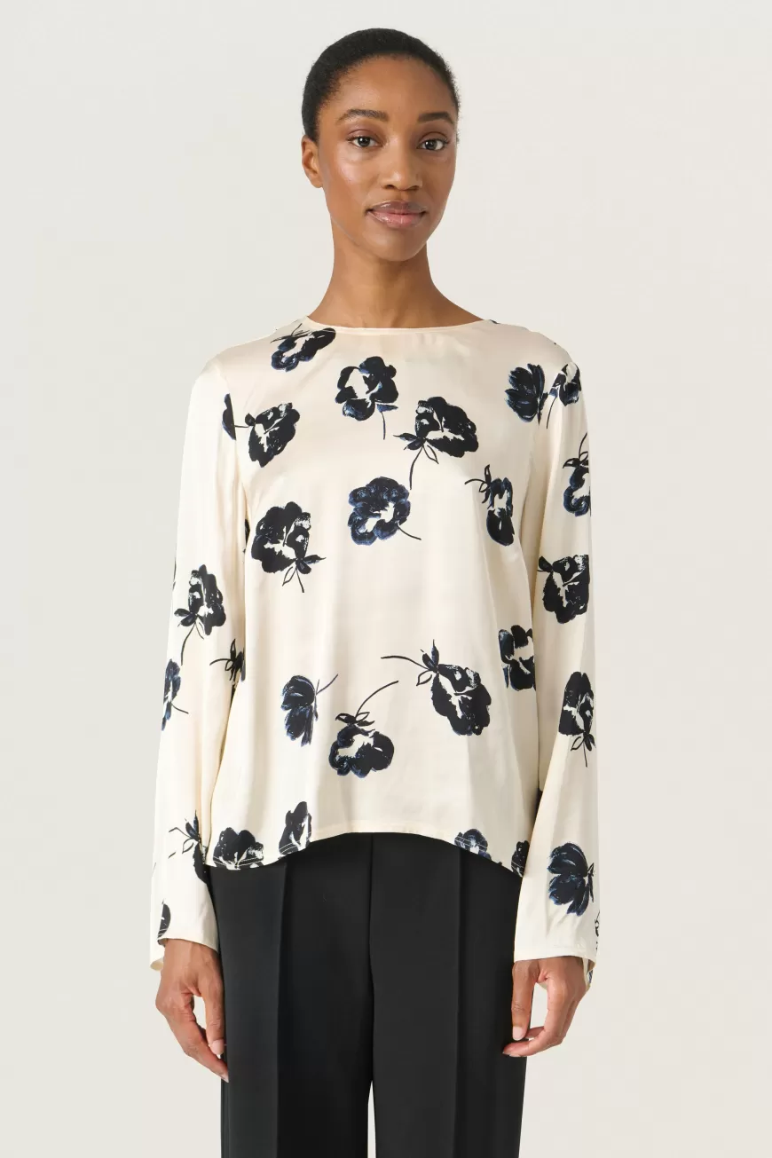 Soaked in Luxury SLErwina Bluse- Holiday Bliss | Skjorter & Bluser