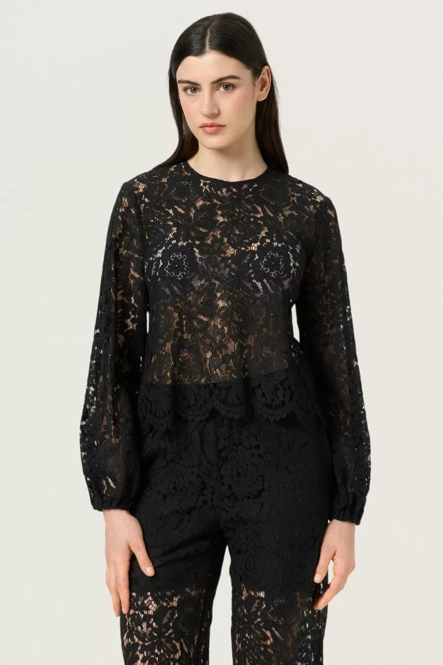 Soaked in Luxury SLHanni Bluse- Holiday Bliss | Occasionwear