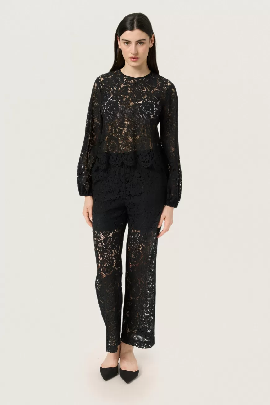 Soaked in Luxury SLHanni Bluse- Holiday Bliss | Occasionwear