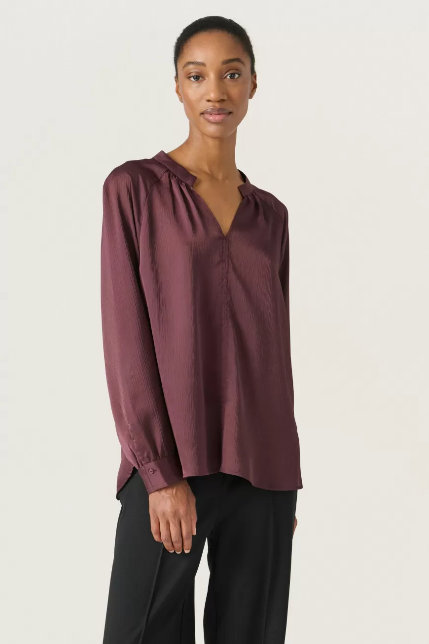 Soaked in Luxury SLIoana Bluse- Holiday Bliss | Skjorter & Bluser