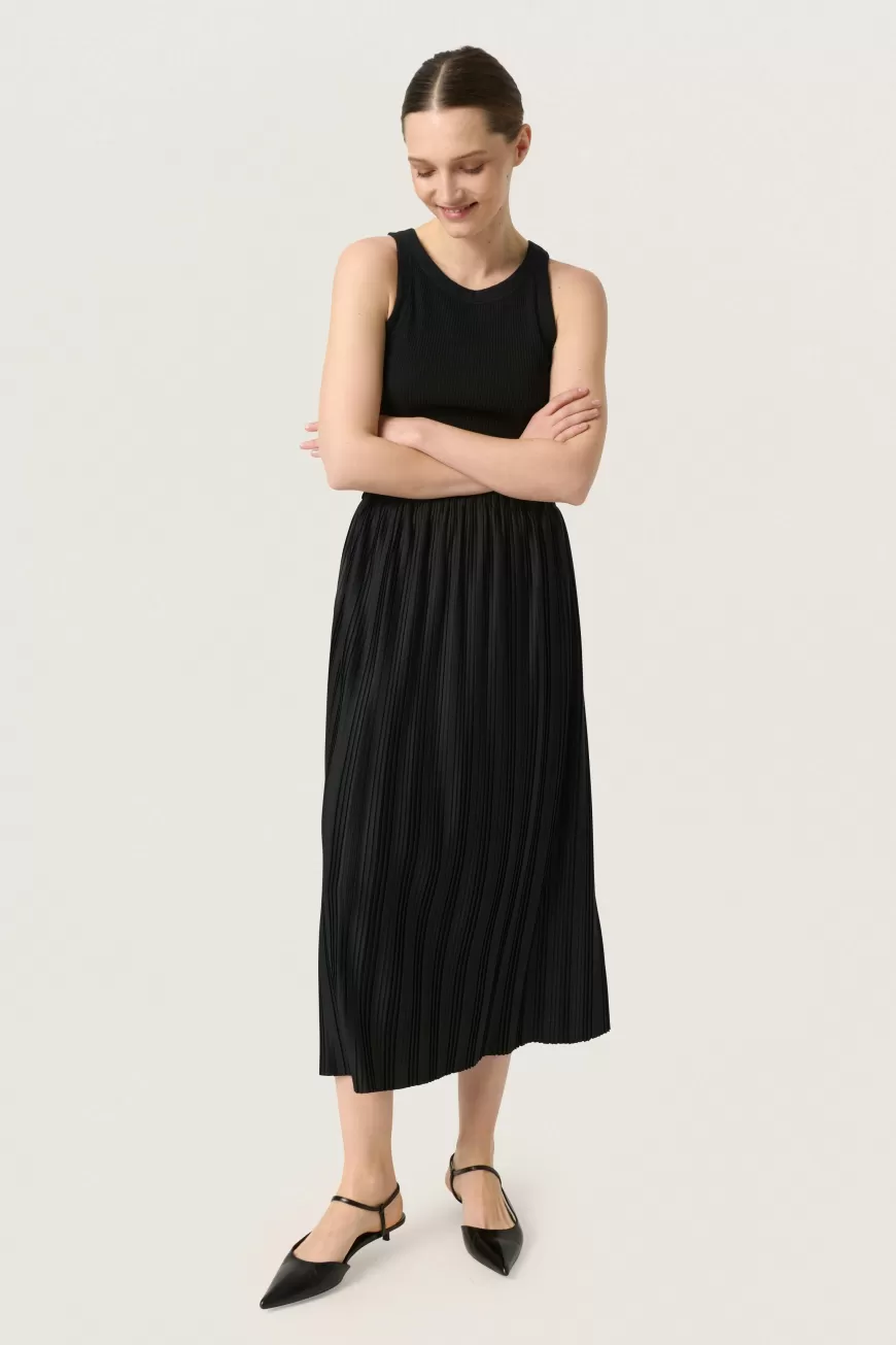 Soaked in Luxury SLSivone Plissé nederdel- Occasionwear | Nederdele