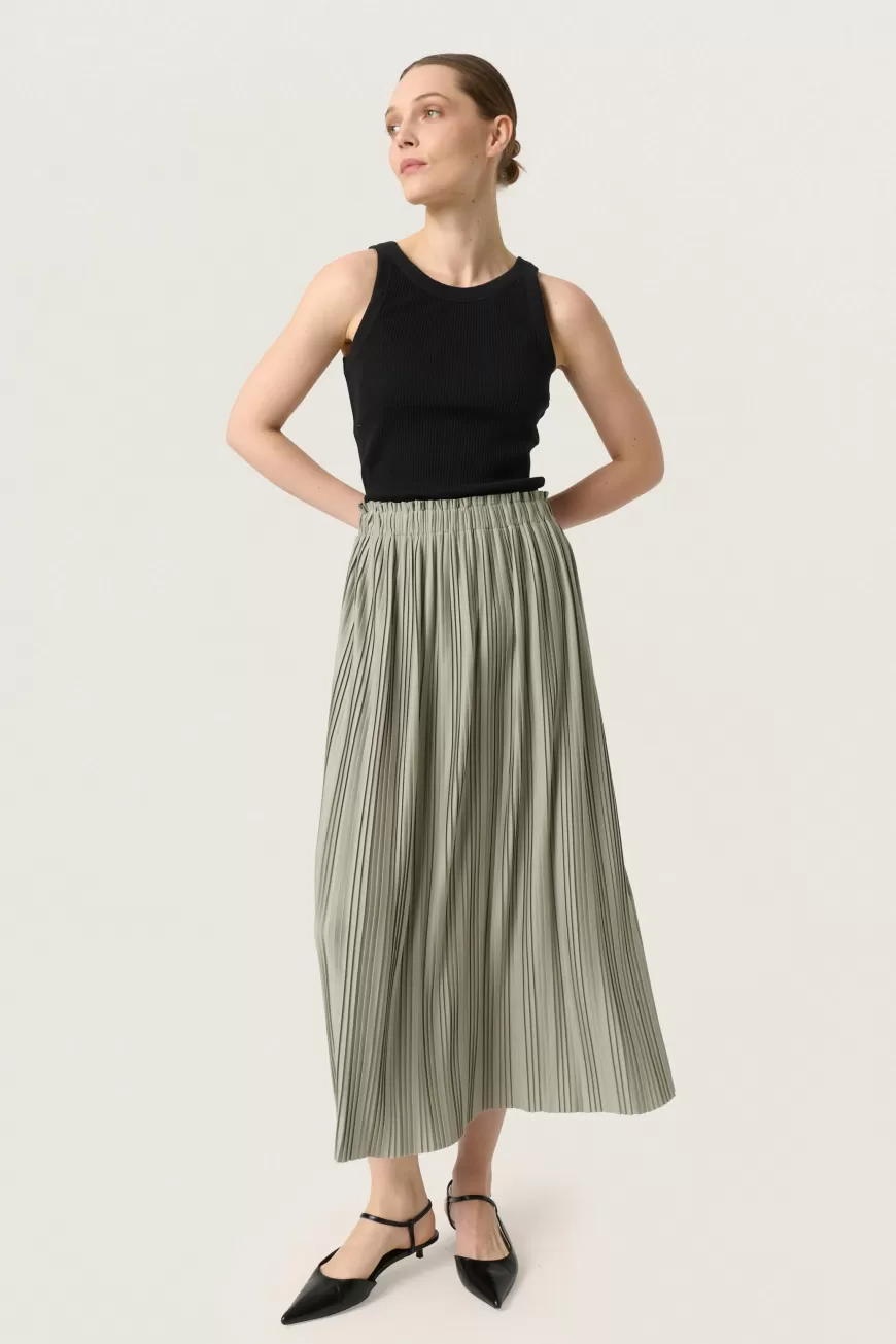 Soaked in Luxury SLSivone Plissé nederdel- Occasionwear | Nederdele