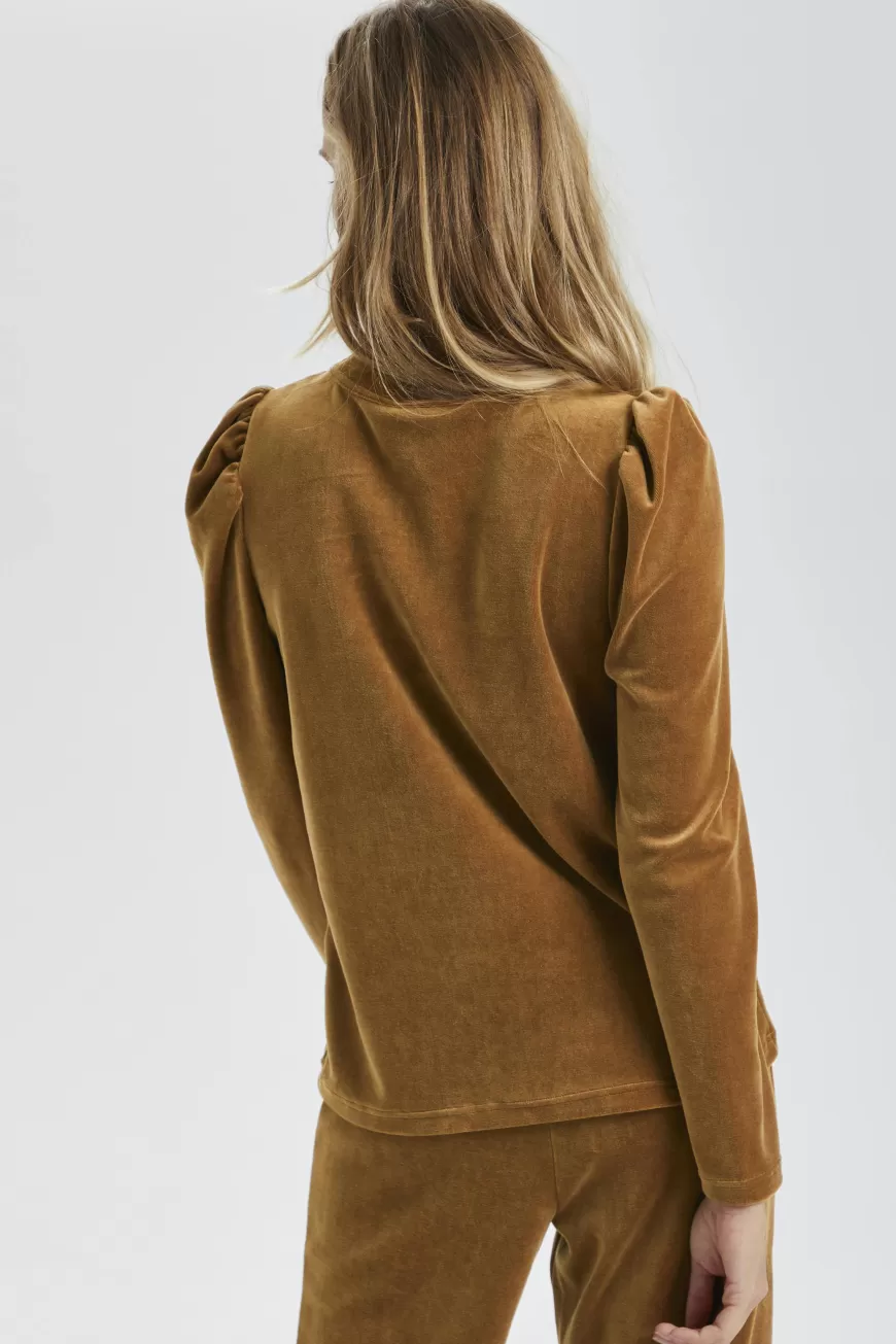 Soaked in Luxury SLVelvetina Bluse- T-shirts & Toppe