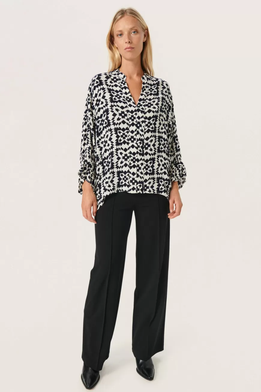 Soaked in Luxury SLZaya Bluse- Skjorter & Bluser